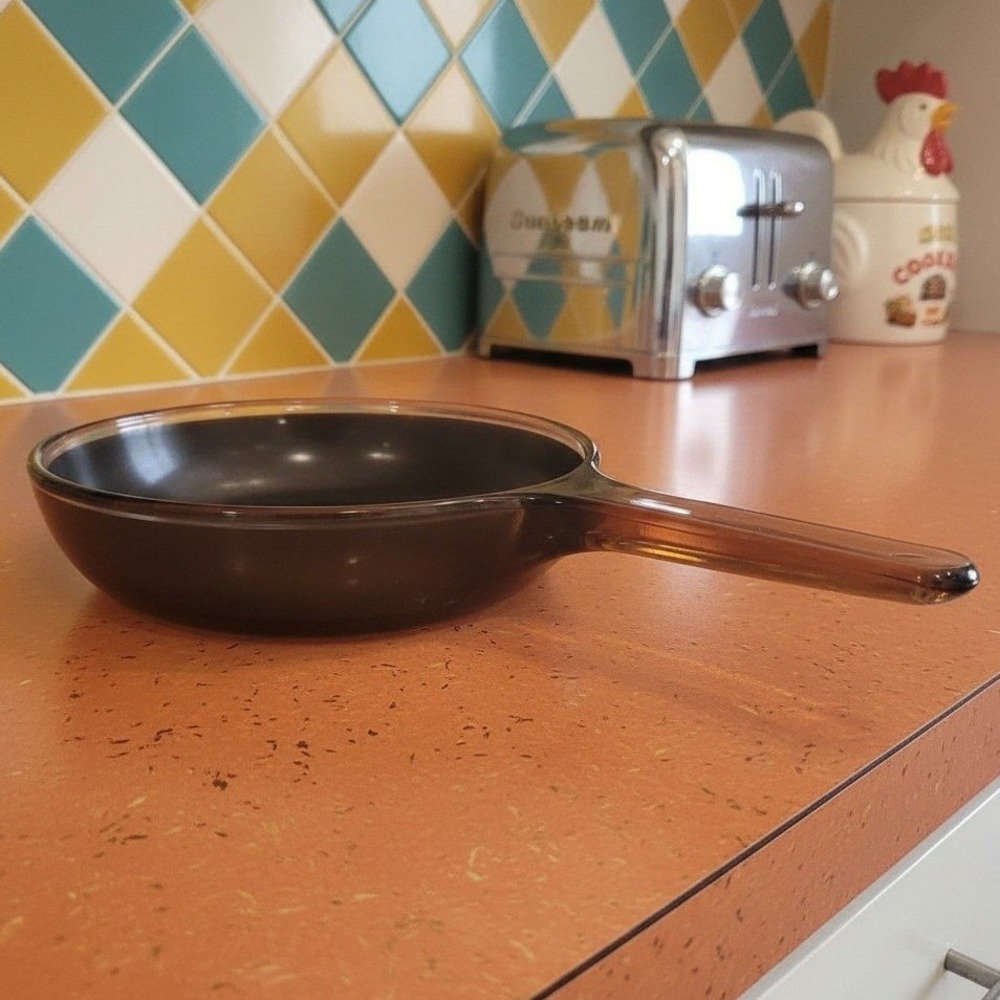 Corning Vision Amber Frying Skillet, Teflon Non Stick Pan, Replacement Cookware